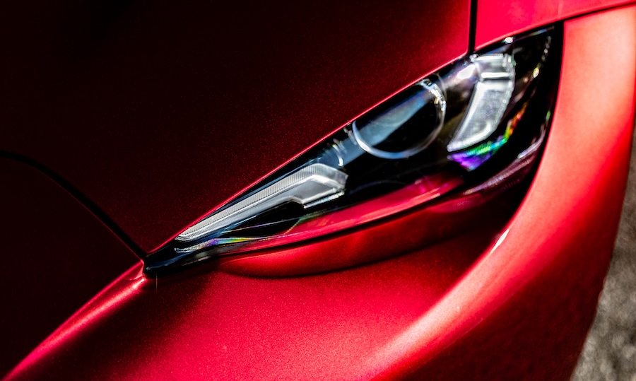 Mazda MX-5 MotorMag Reinhold Deisenhofer aussen Scheinwerfer