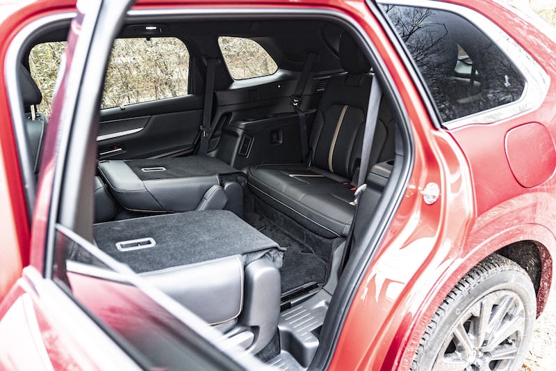MotorMag Reinhold Deisenhofer Mazda CX-80 innen dritte Sitzreihe